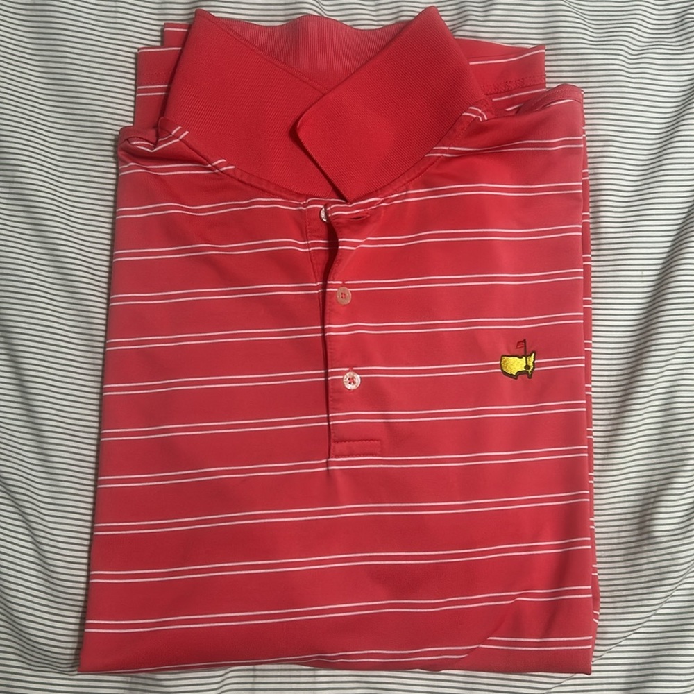 Masters Tech Men’s Pink White Polo XL EUC